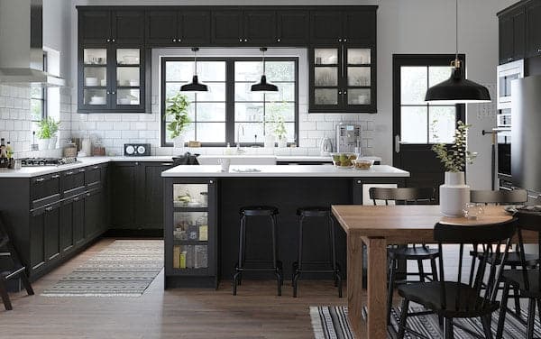 Ikea RANARP - Pendant lamp, black, 38 cm