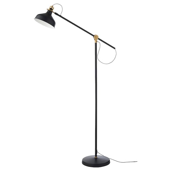 RANARP Floor lamp/reading - black ,