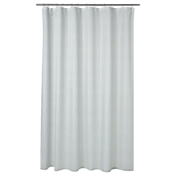 RÅNEÄLVEN Shower curtain - white/turquoise 180x200 cm , 180x200 cm - best price from Maltashopper.com 50512852