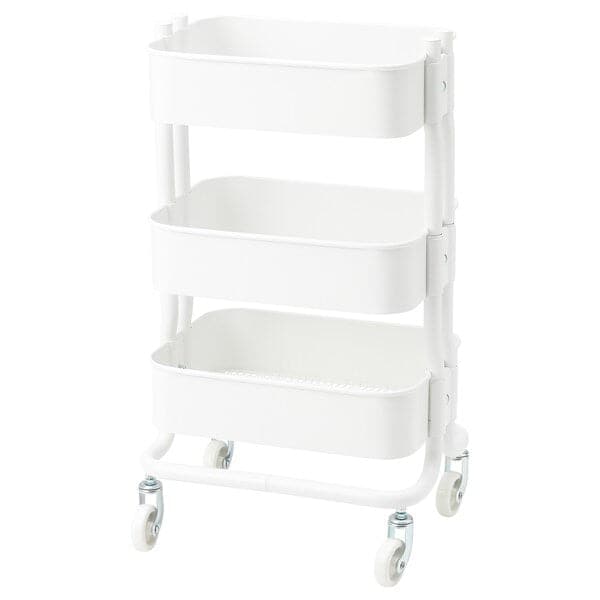 Ikea RÅSHULT - Trolley, white, 28x38x65 cm