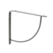 Bricocenter BELLY IRON SIDING RAIL SUPPORT W25xH25CM LOADING 30KG MATT CHROME