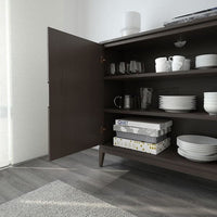 REGISSÖR - Cabinet, brown, 118x110 cm - best price from Maltashopper.com 60342072