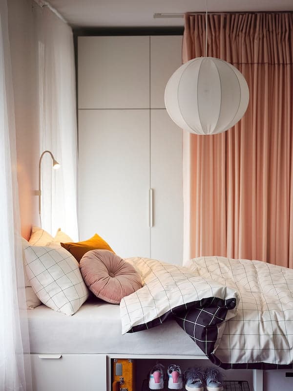 Ikea REGNSKUR - Pendant lamp shade, round white, 50 cm