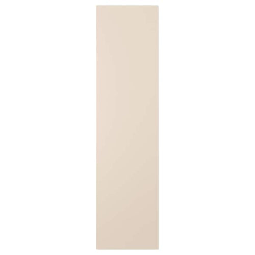REINSVOLL - Door with hinges, grey-beige, 50x195 cm