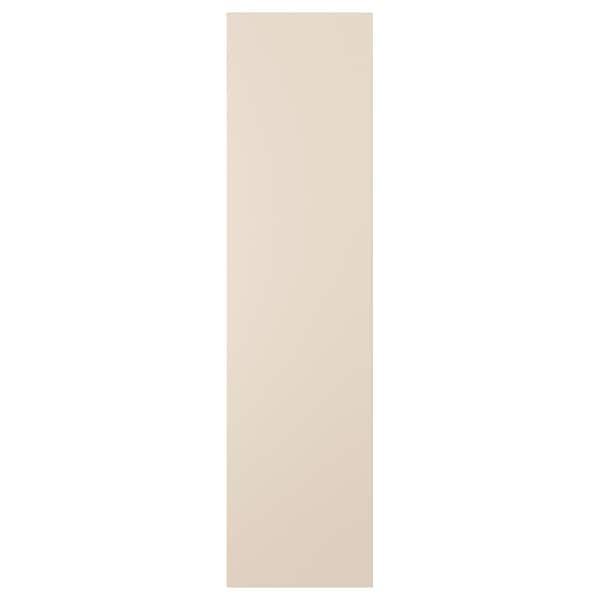 REINSVOLL - Door with hinges, grey-beige, 50x195 cm