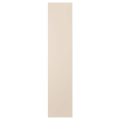 REINSVOLL - Door with hinges, grey-beige, 50x229 cm
