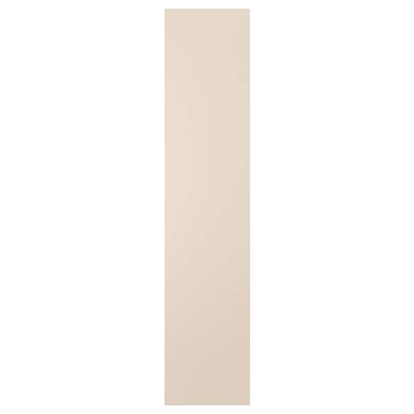 REINSVOLL - Door with hinges, grey-beige, 50x229 cm