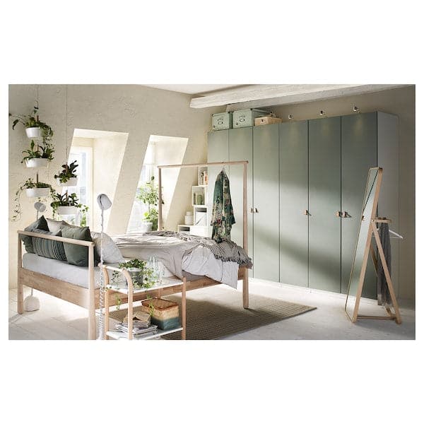 REINSVOLL Door with hinges - gray-green 50x229 cm , 50x229 cm - best price from Maltashopper.com 39239779