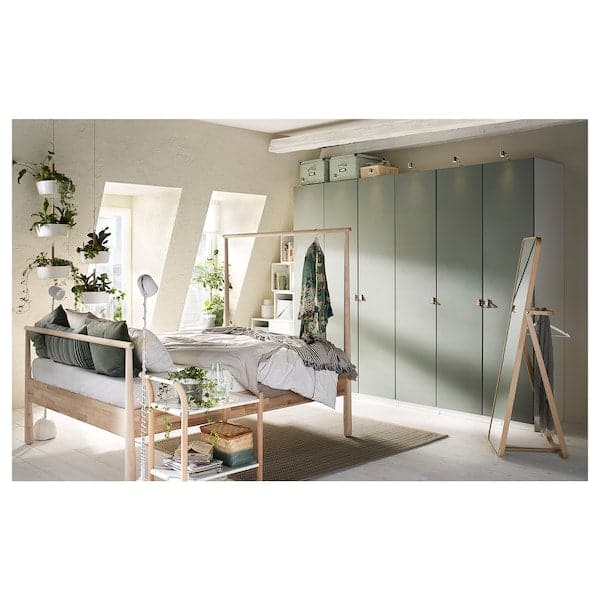REINSVOLL Door with hinges - gray-green 50x195 cm , 50x195 cm - best price from Maltashopper.com 79239777