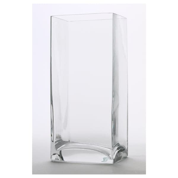 REKTANGEL Vase - transparent glass 22 cm - best price from Maltashopper.com 30484586
