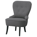 REMSTA armchair, Hakebo dark grey, 60x88x72 cm