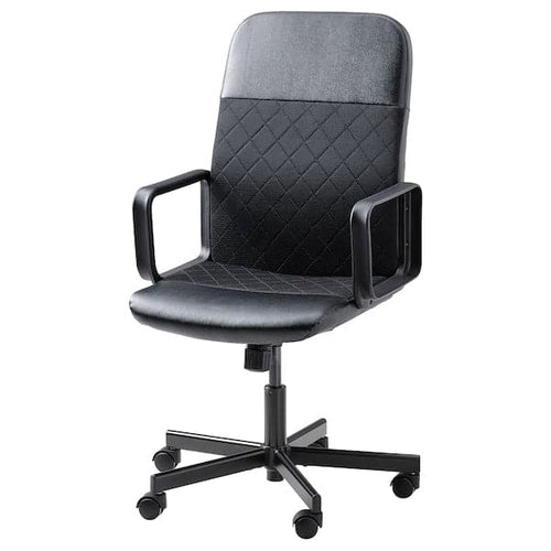 RENBERGET swivel chair, Bomstad black, 67 cm