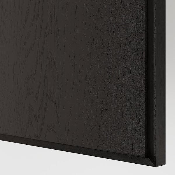 REPVÅG - Door, black-brown stained oak veneer, 50x229 cm - best price from Maltashopper.com 30427874
