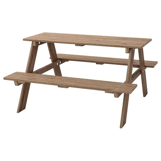 RESÖ - Children's picnic table, light brown stained - best price from Maltashopper.com 70228325