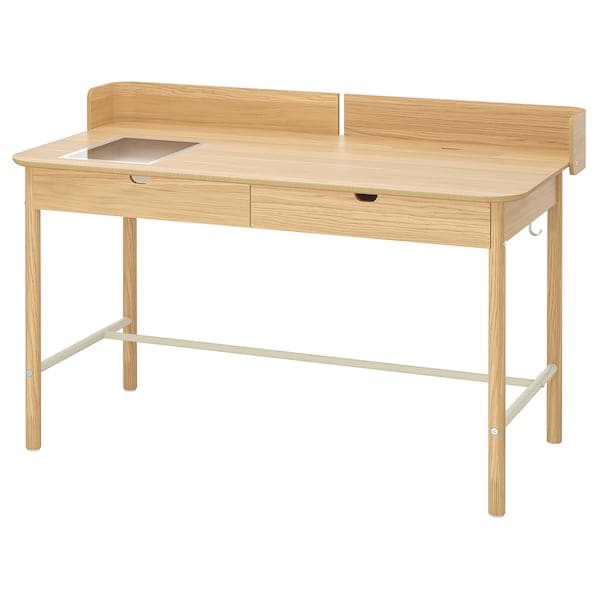 RIDSPÖ - Desk, oak, 140x70 cm - best price from Maltashopper.com 00485224