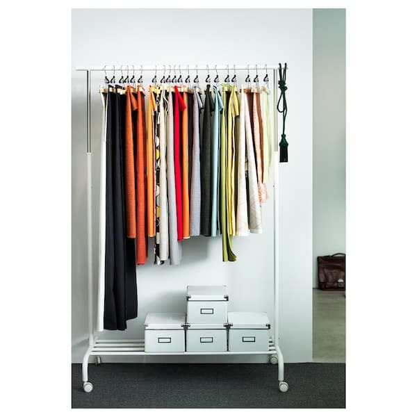 Ikea RIGGA - Clothes rack, white