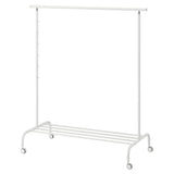 RIGGA clothes rack, white, 111 cm