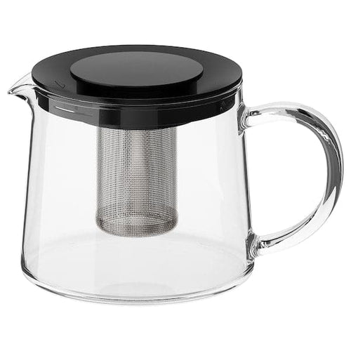RIKLIG - Teapot, glass, 0.6 l