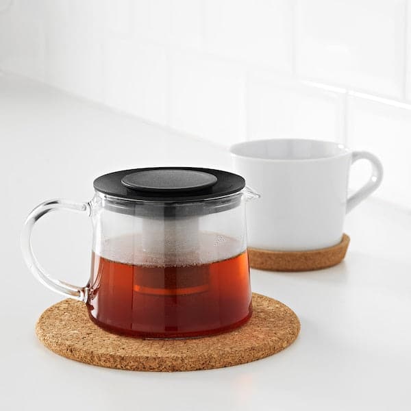 RIKLIG - Teapot, glass, 0.6 l - best price from Maltashopper.com 40297848