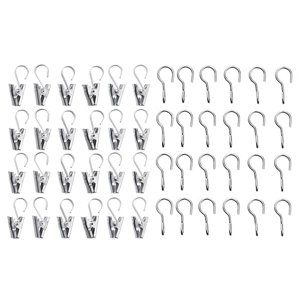 RIKTIG - Curtain hook with clip, 24 pack - best price from Maltashopper.com 80212201