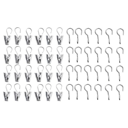 RIKTIG - Curtain hook with clip, 24 pack