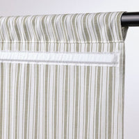 RINGBLOMMA - Roman blind, white/green/striped, 140x160 cm - best price from Maltashopper.com 50491067