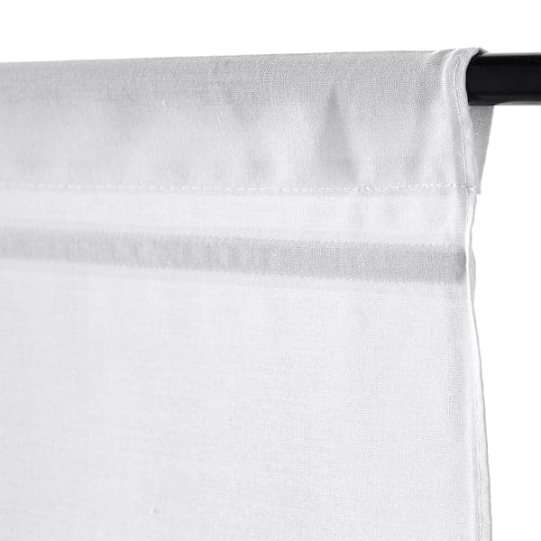 RINGBLOMMA - Roman blind, white, 60x160 cm