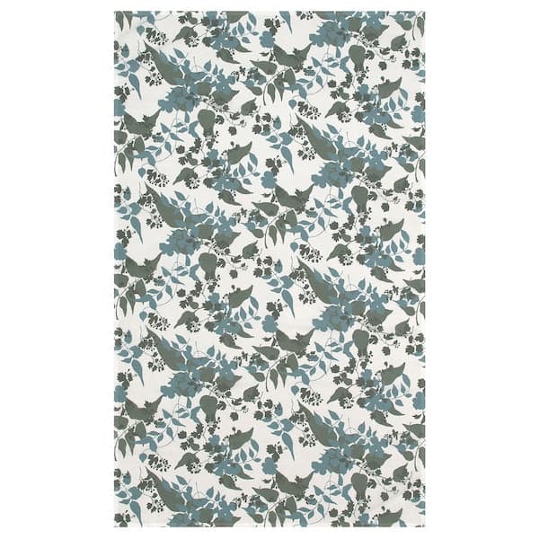 RINGBUK - Tablecloth, white green/blue/leaf, 145x240 cm - best price from Maltashopper.com 20559394