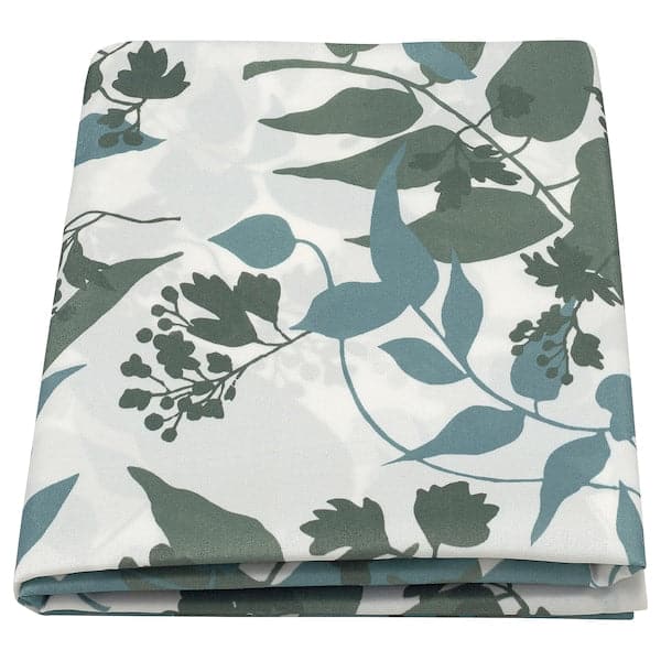 RINGBUK - Tablecloth, white green/blue/leaf, 145x240 cm - best price from Maltashopper.com 20559394