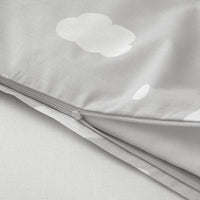 RINGDUVA - Cot linen set, 3 pieces, cloud/grey, , 60x120 cm - best price from Maltashopper.com 40541195
