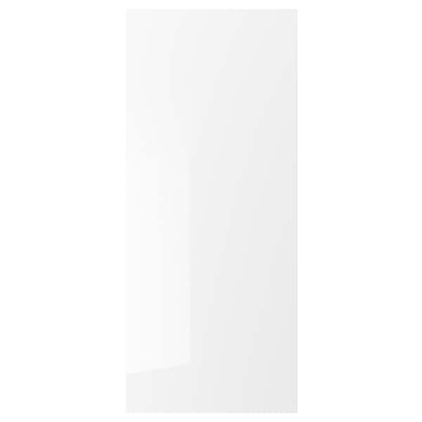 RINGHULT - Door, high-gloss white, 60x140 cm