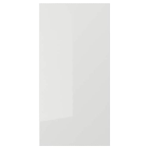 RINGHULT - Door, high-gloss light grey, 30x60 cm