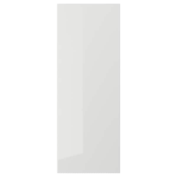 RINGHULT - Door, high-gloss light grey, 30x80 cm