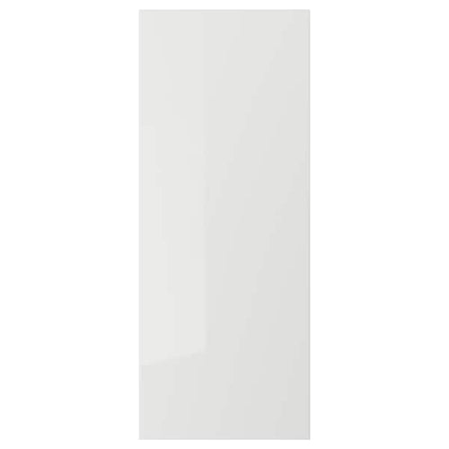 RINGHULT - Door, high-gloss light grey, 40x100 cm