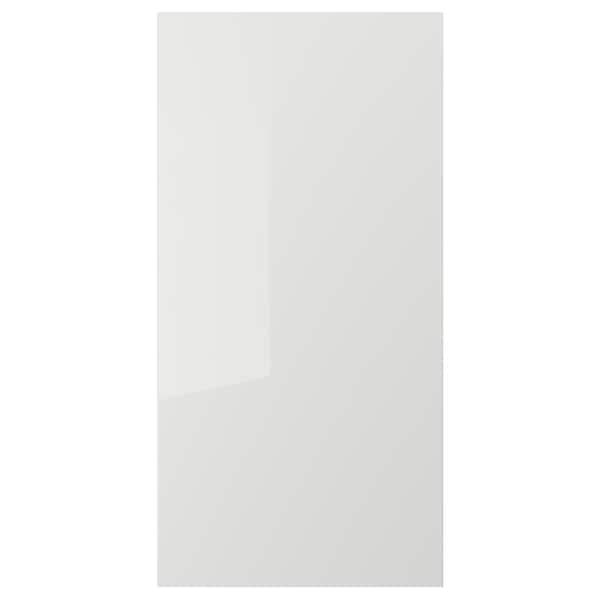 RINGHULT - Door, high-gloss light grey, 60x120 cm - best price from Maltashopper.com 00327140