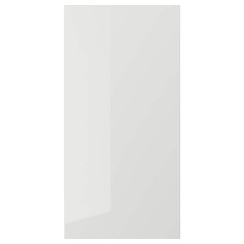 RINGHULT - Door, high-gloss light grey, 40x80 cm