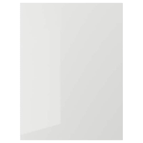 RINGHULT - Door, high-gloss light grey, 60x80 cm