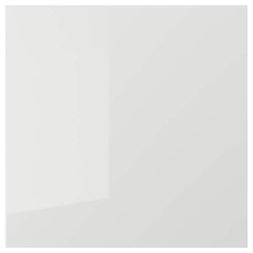RINGHULT - Door, high-gloss light grey, 60x60 cm
