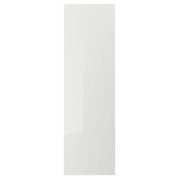 RINGHULT - Door, high-gloss light grey, 60x200 cm - best price from Maltashopper.com 50357568