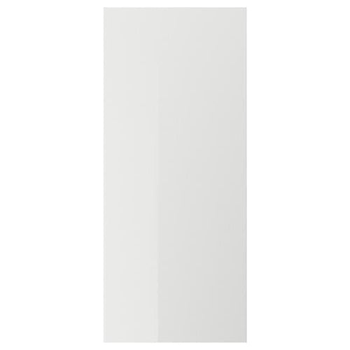 RINGHULT - Door, high-gloss light grey, 60x140 cm