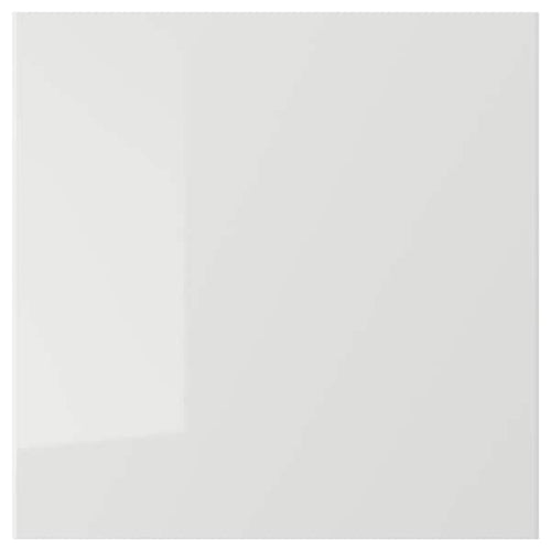 RINGHULT - Door, high-gloss light grey, 40x40 cm