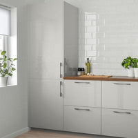 RINGHULT - Door, high-gloss light grey, 40x80 cm - best price from Maltashopper.com 40327138