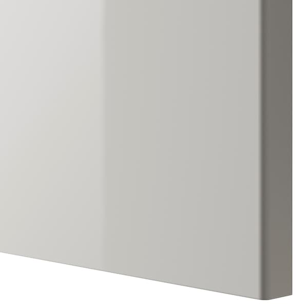 RINGHULT - Door, high-gloss light grey, 40x80 cm - best price from Maltashopper.com 40327138