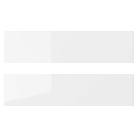 RINGHULT - Drawer front, high-gloss white, 40x10 cm - best price from Maltashopper.com 50205103
