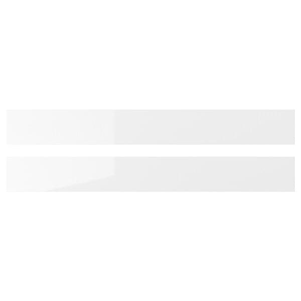 RINGHULT - Drawer front, high-gloss white, 80x10 cm - best price from Maltashopper.com 00205092