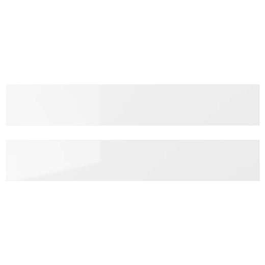 RINGHULT drawer front, high-gloss white, 60x10 cm, 2 pack
