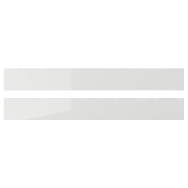 Ikea RINGHULT - Drawer front, high-gloss light grey, 80x10 cm