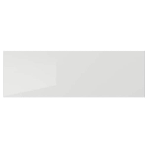 RINGHULT - Drawer front, high-gloss light grey, 60x20 cm