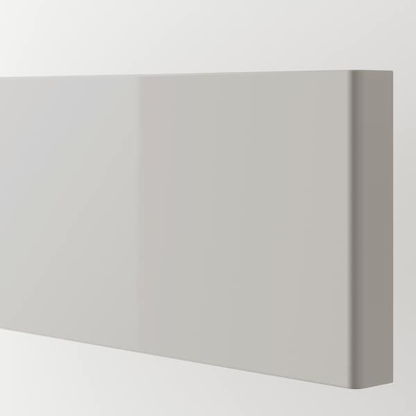 RINGHULT - Drawer front, high-gloss light grey, 80x10 cm - best price from Maltashopper.com 50327152