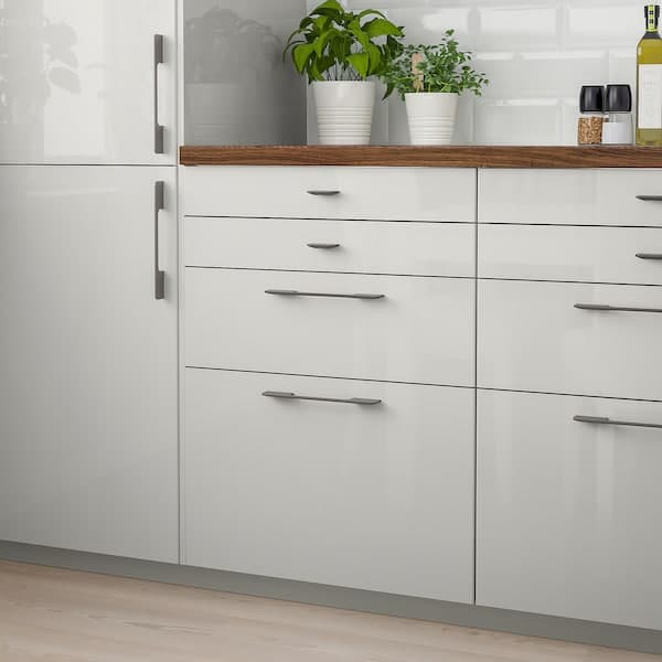 Ikea RINGHULT - Drawer front, high-gloss light grey, 40x10 cm
